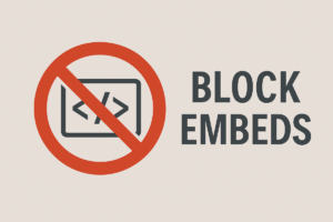 Блокиране на embeds